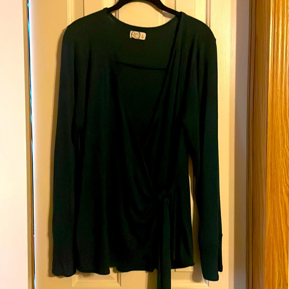 Maurice’s Dark Teal Wrap Lightweight Sweater
